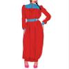 KYXSPINWARDPV Wetlook Sissy Pleated Long Hobble Dress with Belt Raves Party Cosplay Costume PVC Leather Patchwork Robe Gown Plus Size Customization,Black,L view 3