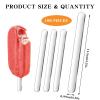 Reusable Acrylic Cakesicle Sticks, 100 Pieces Clear Acrylic Sticks, Reusable Ice Pop Sticks Plastic Popsicle Sticks for Homemade Ice Cream, Cakes, Desserts view 2