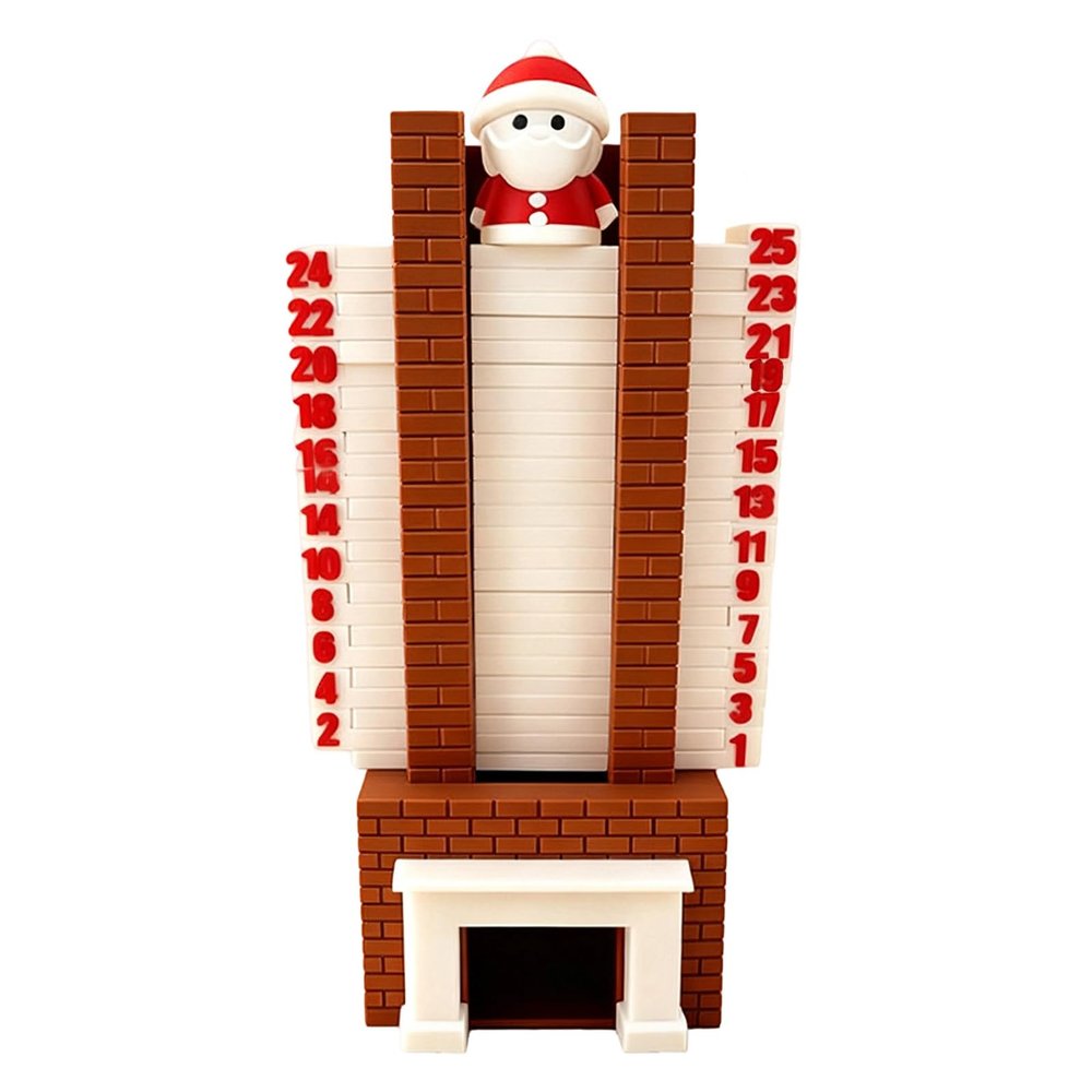 Msioytog Holiday Count Down Decoration Elegant Christmas Chimney Toy with Gift Boxes for Family Celebration Holiday Count Down Calendar Toy