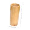 PACKOVE 5pcs Bamboo Cupping Cups Massage Cupping Supplies Activate Muscle Immunity Beige Carbonized Bamboo for Household Use Relaxation and Therapy view 2