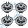 VBSJAH Dishwasher Wheels, Set of 4 Dishwasher Wheels for Upper Basket & Lower Basket - Universal Basket Wheels for Many Compatible with Lower Basket view 1