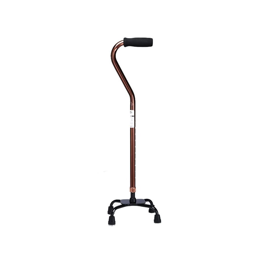 Walking Stick, Cane with Fracture for The Elderly Lightweight Non-Slip Walking Aid(Brown)