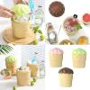 Msioytog Food Grade Silicone Ice Cream Container Double-layer Bucket with Lid Frozens Dessert Mold Dishwasher Safe Maker Space Saving Cream Mold view 2