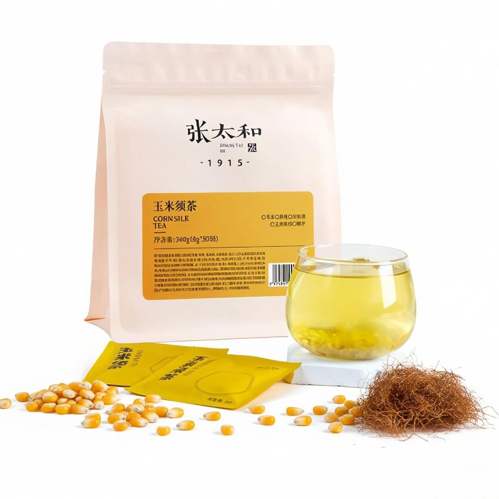 Corn Silk Tea Bags 240g (8g x 30 Bags), 100% Pure Natural Corn Silk Herbal Tea, Caffeine-Free, Daily Gentle Wellness Tea for Everyday Health Routine
