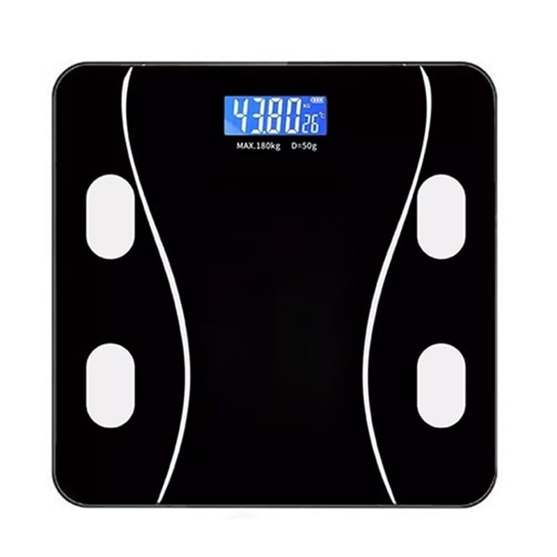 170kg Capacity Electronic Weighing Scale - Backlit LCD Display, Tempered Glass Scale Face, Kilogram/Pound Unit Switching, Anti-Slip Design