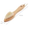IANSHFKN Leather Shoes Polishing oil tool Mane Shoe Brush Soft Hair Wood view 2