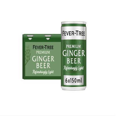 Fever-Tree Refreshingly Light Ginger Beer 6x150ml