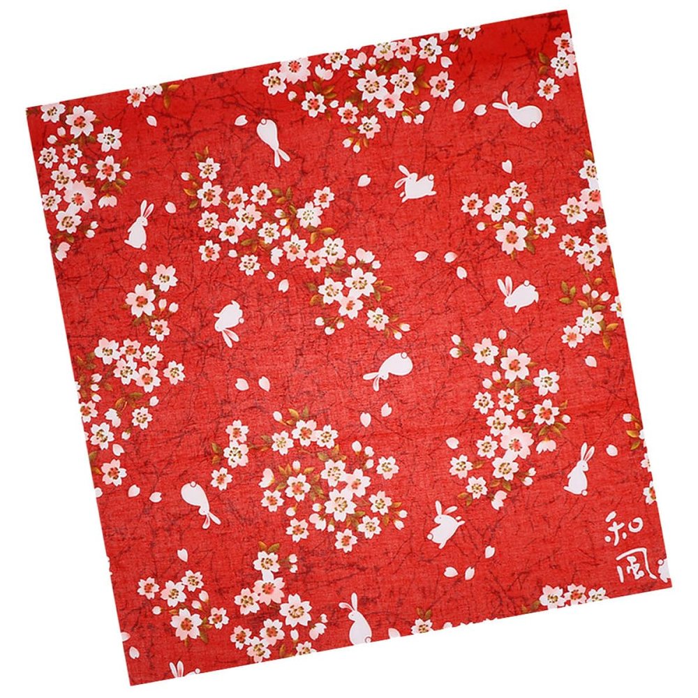 DECHOUS Bento Wrap Japanese-Style Packing Cloth Lightweight Design Untwisted Yarn Bright Red Fabric Wrapping Cloth for Japanese Culture Lovers Different Occasions Box Packing