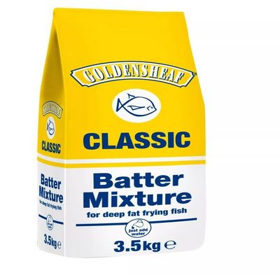 Golden Sheaf Batter Mix 3.5kg Cream Coloured Free Flowing Powder Ideal for Frying, Coating and Crispy Cooking Catering Size