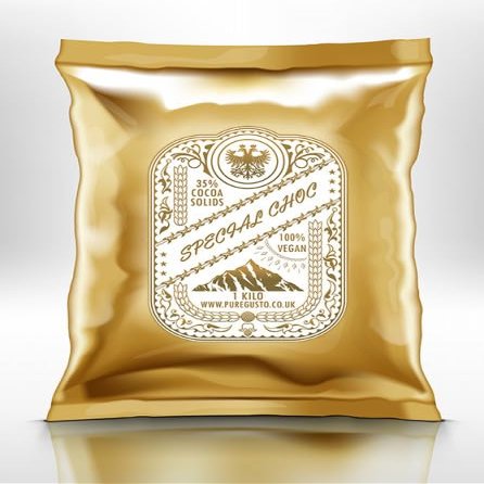 PureGusto Special Blend Vegan Hot Chocolate, 35% Cocoa Solids, Allergen-Free, Powder, 1 KG