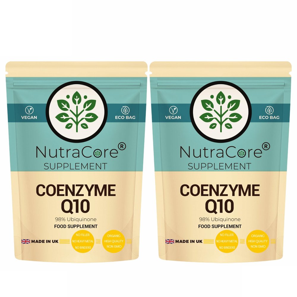 Coenzyme Q10 500mg 180 Vegan Capsules UK Made CoQ10 Supplement