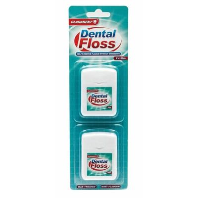 Dental Floss 2 50 m | Waxed Mint-Flavour Dental Floss, Easy-Glide Oral Care (3)