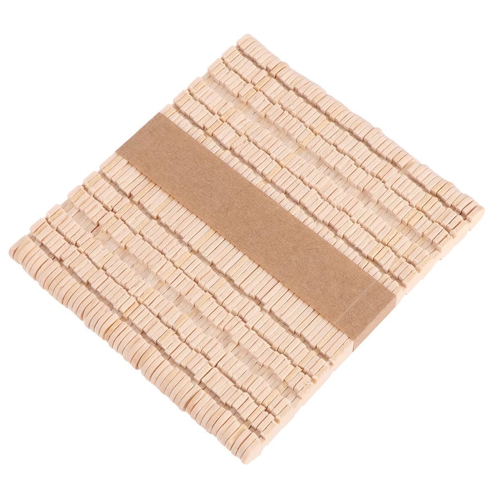 SHERCHPRY 150pcs Craft Stick Ice Cream Sticks Wooden Safe to Use Without Splinter Handmade for Ice Cream Craft at Party Suitable for Teachers and Crafters