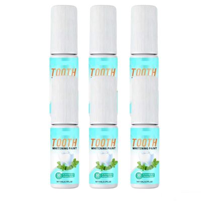 Tooth Whitening Paint Instant Visual Smiles Enhancement Safely Formulas Portable Easy to Apply for Daily Coffee Stain Improvement Long-Lasting Fresh Breath Confident Bright Appearance (PCS6)
