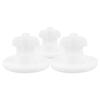 ibasenice Lunch Box Silicone Air Tight Stopper 3Pcs Leakproof Sealing Plugs Suitable for Heated Food Storage Containers
