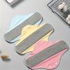 6PCS Washable Panty Liners for Incontinences Cotton Reusable Sanitary Pads, Leakproof Washable Pads for Women, Underwear Pad, Breathable Napkins Feminine Pad for Elderly Care Postpartum (Yellow) view 3