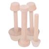 Cabilock 4pcs Wooden Tart Mold Set Egg Tart Mold Baking Tool Pastry Dough Pusher for Dessert Shaping Baking Kitchen Tool view 1
