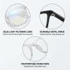 WaaRiuQ Blue Light Glasses, Set of 4 Protective Eyewear with Fashionable Frame Options, Digital Eye Protection for Screen Time, Computer Work and Smartphone Usage view 3