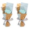 Rose Petal Soap 2PCS, Blue, Ornamental and Practical, Romantic Gift Packaging - Vivid Decorative Soap Flower, Ideal for Home and Balcony Decoration view 1