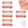Dentures Cosmetic Dentaduras Temporales Veneers White Dentures for Women Men Comfortable Protect Your Teeth and Regain Confident Smile,4 Pairs view 1