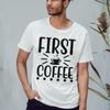 First Coffee Mens T-Shirt Coffee Gift for Him S view 2