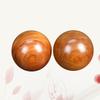 BETOOKY 2pcs Wooden Massage Balls Hand Exercise Balls Manual Dexterity and Massage Fingers Round Shape Brown Wood for Home Fitness and Physiotherapy view 2