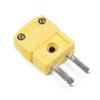 Lecreatekit K Type Thermocouple Miniature Socket and Panel Mount Connector, Yellow Nylon Shell with Alloy Pins for Temperature Measurement, 2.5 x 2.2cm view 3
