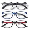 KoKoBin 3 Pack Reading Glasses for Men,Classic Lightweight Blue Light Blocking Computer Readers with Rectangular Frame (3 Pack, 3, x) view 1