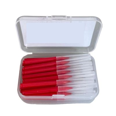 Interdental Brush 30Pcs Interdental Brushes Cleaners Dental Tooth Brush(1.0mm red)
