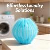 Kronabelle Pet Hair Remover Laundry Balls 12 Pcs, 3.5 Cm Hair Catcher for Washing Machine, Anti-Winding, Sea Blue view 4