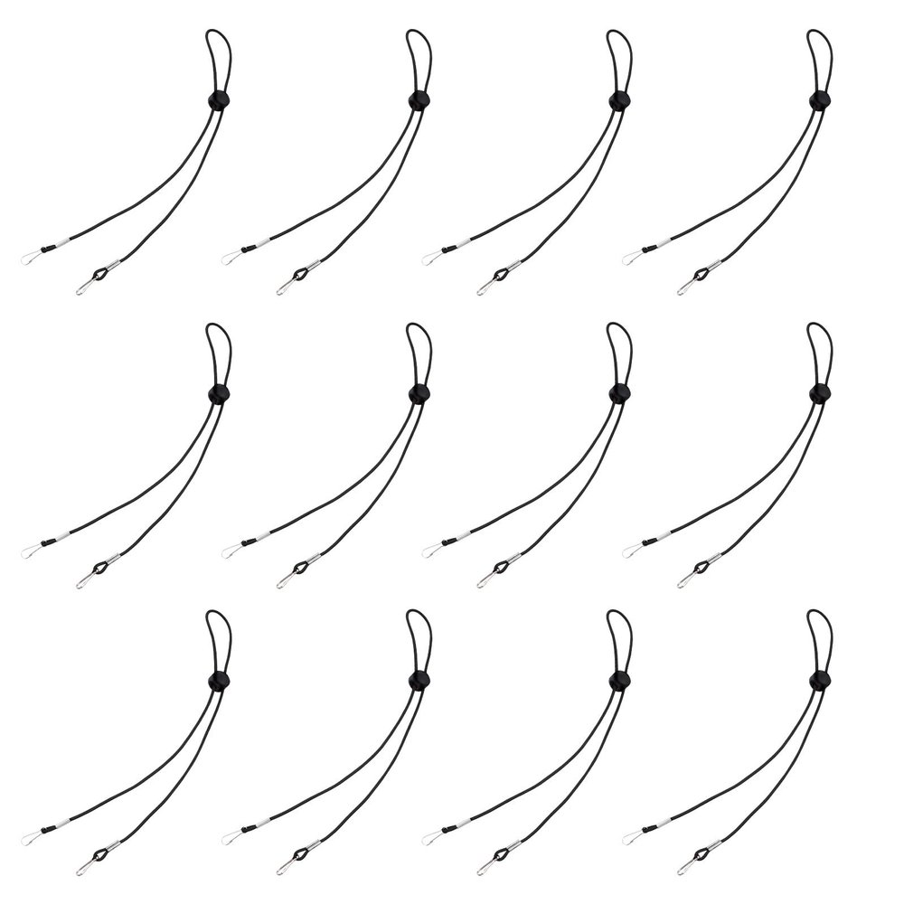 GAROZATION 12 Pcs Adjustable Mask Cords Mask Lanyards Strong Support Wear-Resistant Plastic Polyester Metal for Cycling Hiking and Glasses