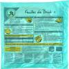 JR Feuilles de Brick Pastry Sheets 170g (10 Sheets) Pack of 5 French Pastry for Savory and Sweet Dishes view 2