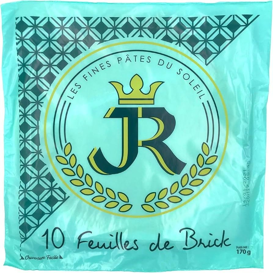 JR Feuille de Brick Pastry Sheets 170g Pack of 10 Ready-to-Use French Pastry Sheets