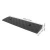 VICASKY Rubber Driveway Curb Ramp 2Pcs Heavy Duty Non-Slip Surface Vehicle Loading Dock Wheelchair Threshold Ramp for Driveways and Sidewalks view 2