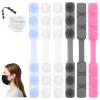 WJIAAA 6Pcs Mask Holders to Protect Ears, Soft Silicone Face Mask Extender Strap with Adjustable Length for Back of Head, Reusable & Stretchable to 6.69in(Muticolor) view 1