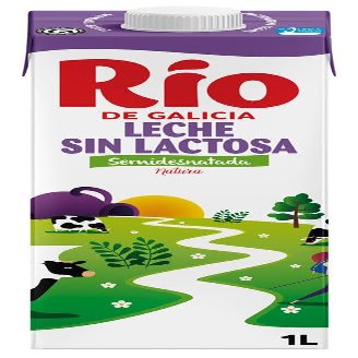 Leche Sin Lactosa Semidesnatada, UHT Semi-Skimmed Milk, Lactose Free, 1L, 6 Pack