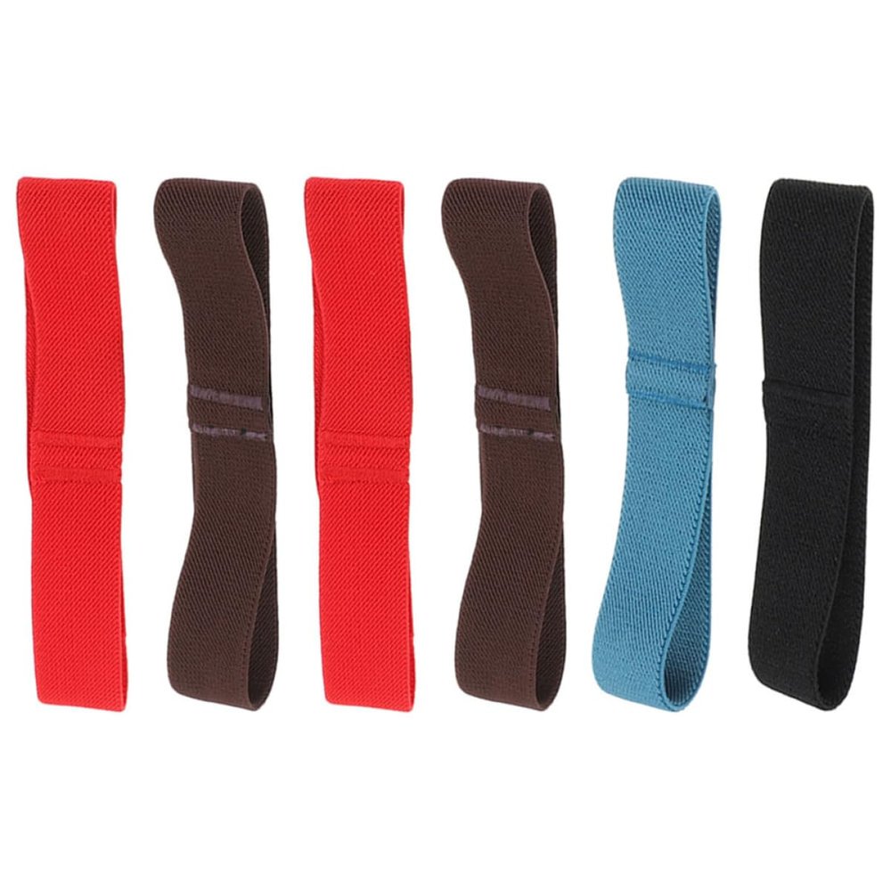 CALLARON 6pcs Nylon Bento Box Bands Lunchbox Elastic Straps Elastic Lunchbox Straps Simple Design Details Safe for Food Storage Easy to Extract and Move for Kitchen Storage and Organization