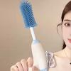Electric Baby Bottle and Cup Cleaner with Quiet Motor Suitable for Home Kitchen Use Food Grade Silicone Safe Design Electric Brush view 3