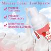 Foam Kids Toothpaste,Mousse Foam Toothpaste,Fruit Flavour for Fresh Breath,Children Whitening Foam Natural Formula Toothpaste for U Shaped & Electric Toothbrush Oral(Strawberry) view 2