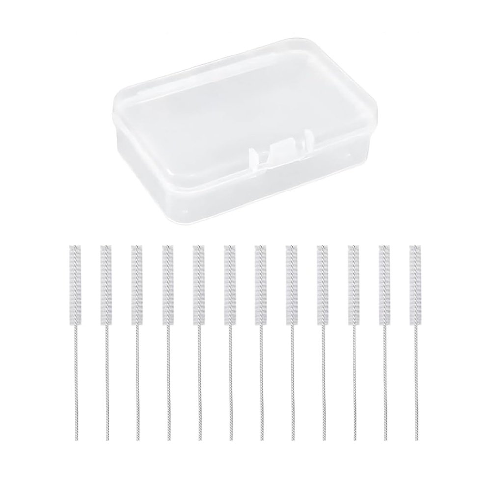 12 Pcs Hearing Aid Cleaning Kits with A Storage Case, Hearing Aid Cleaning Brushes, Reusable Hearing Aid Cleaning Tools, Hearing Aid Accessories Hearing Aid Cleaning Kit for Sound Tubes
