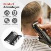 4PCS Clipper Attachment Comb No.1 3mm, Metal Back Guide Comb for Hair Clippers - Precision Cutting for Barber & Home Use view 3