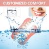 2 Pcs Snap On Veneers Teeth Kit,Silicone Dentures with Gelatin,Instant Natural-Looking Smile,Fit Over Existing Teeth for Men,Women view 3