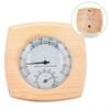 Beatanug Wooden Sauna Thermometer Hygrometer, Wall Mounted Temperature Gauge for High Heat Humidity Monitoring, Classic Wood Finish Accessories for Home view 4