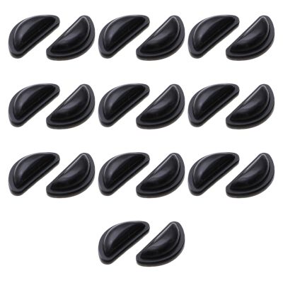 10 Pair Glasses Nose Pads, Self-Adhesive Anti-Slip Nose Grips for Spectacles, Black Soft Stick-on Nose Pads for Eyeglasses & Sunglasses, Glasses Accessories for Women and Men