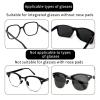 10 Pair Glasses Nose Pads, Self-Adhesive Anti-Slip Nose Grips for Spectacles, Black Soft Stick-on Nose Pads for Eyeglasses & Sunglasses, Glasses Accessories for Women and Men view 4