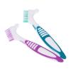 Housoutil 2pcs Denture Care Cleaning Tool Double Sided Use Convenient to Carry Dual Heads Pp Nylon Cleaning Brush Oral Care view 1