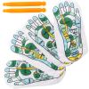 Homoyoyo 2 Sets Reflexology Socks Pattern Socks Reflex Massage Supple Elastic Fiber Comfortable Fabric Skin-Friendly Material Foot Relaxation for Men and Women view 1