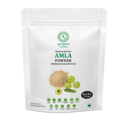 Amla Powder Indian Gooseberry Powder | Smoothies, Drinks, Recipes & Herbal Use | Vegan Friendly | No Added Preservatives | Premium Amla Fruit Powder