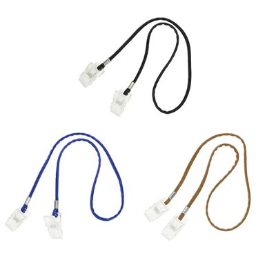 GOOHOCHY 3pcs Napkin Clips Mask Anti-Lost Rope Pu Iron Plastic Convenient to Take Out Hold Masks Assorted Colour for Birthday Party