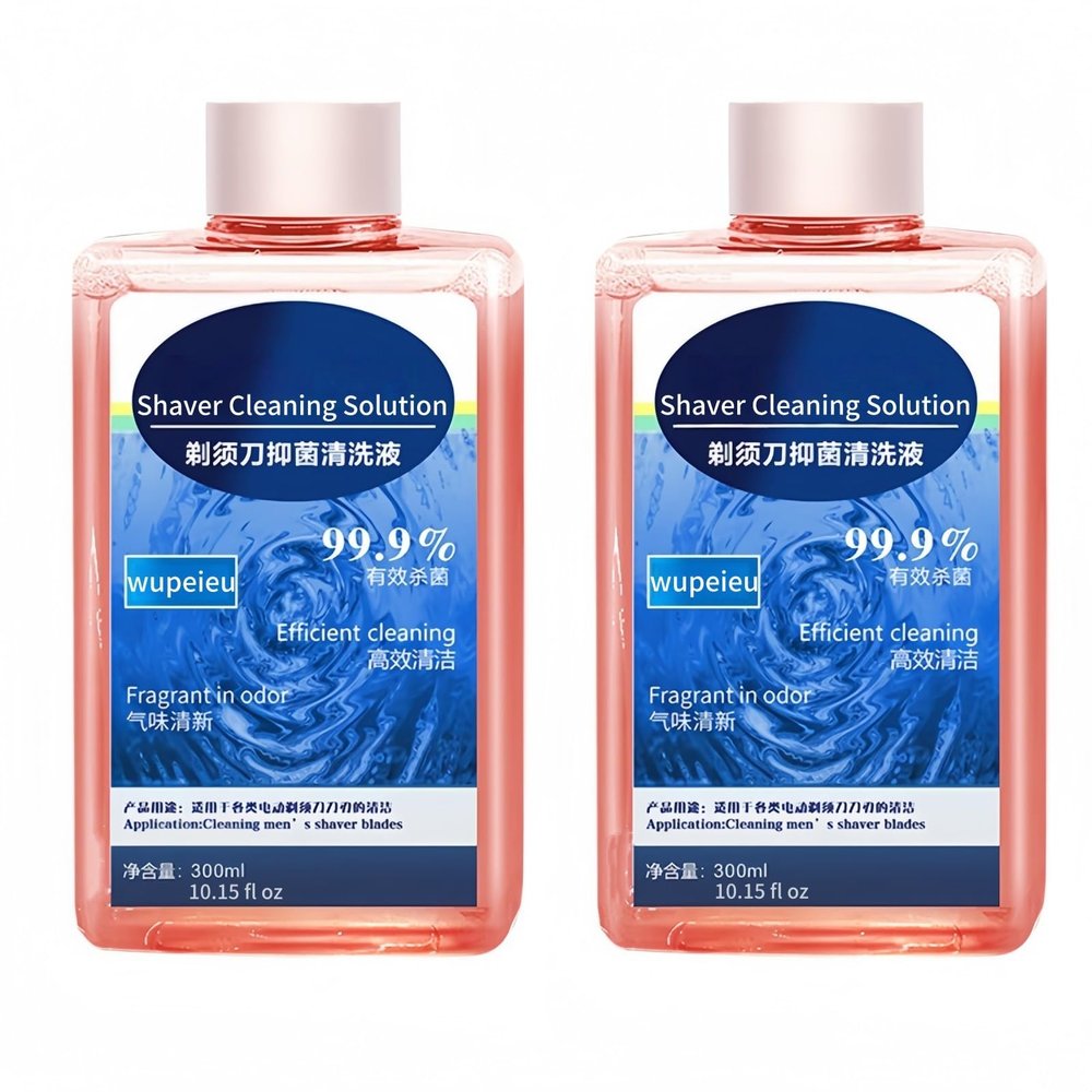 300ml Razor Cleaning Liquid Compatible With Braun CCRCompatible With Philips JC301 CC13Compatible With Panasonic ES-LM56 ES-4LM3-A(2 pcs)